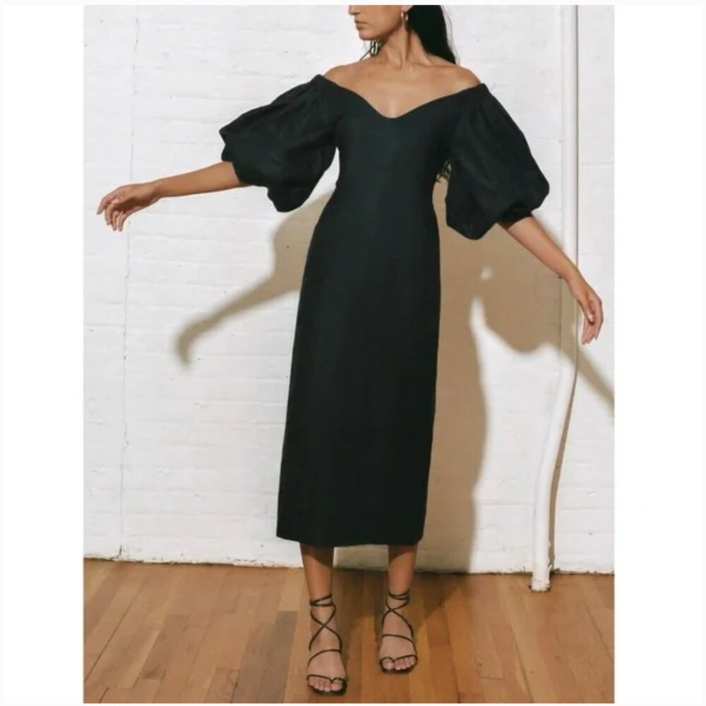 Elegant Black Off-Shoulder Dress
